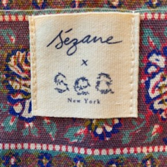 Sézane X Sea New York Canvas Cotton Tote Shoulder Bag NEW - Picture 3 of 3